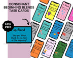 Consonant Beginning Blends Literacy Task Cards