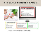 K-2 Early Finisher Cards