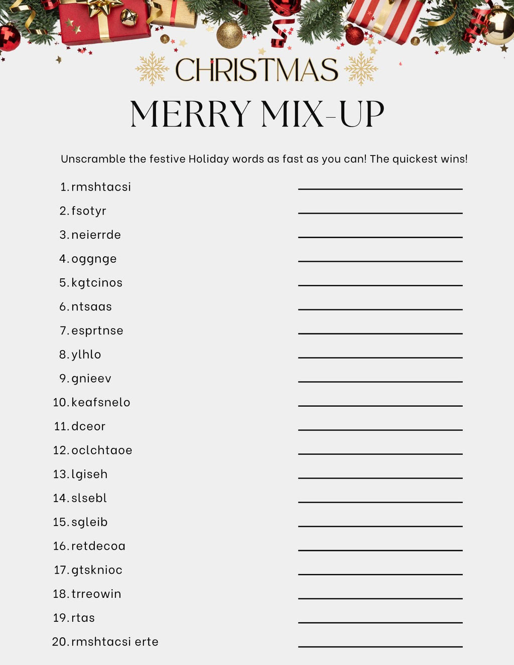 The Ultimate Christmas Game Pack for Teachers – 15 Festive Activities!