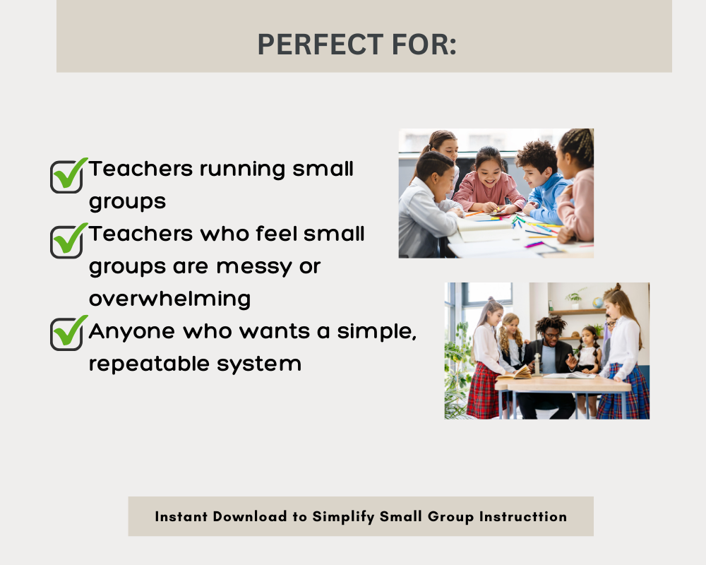 Small Group Instruction Style Toolkit| Teacher Ebook, Companion Workbook, Printable & Digital Planning Pages | K–8