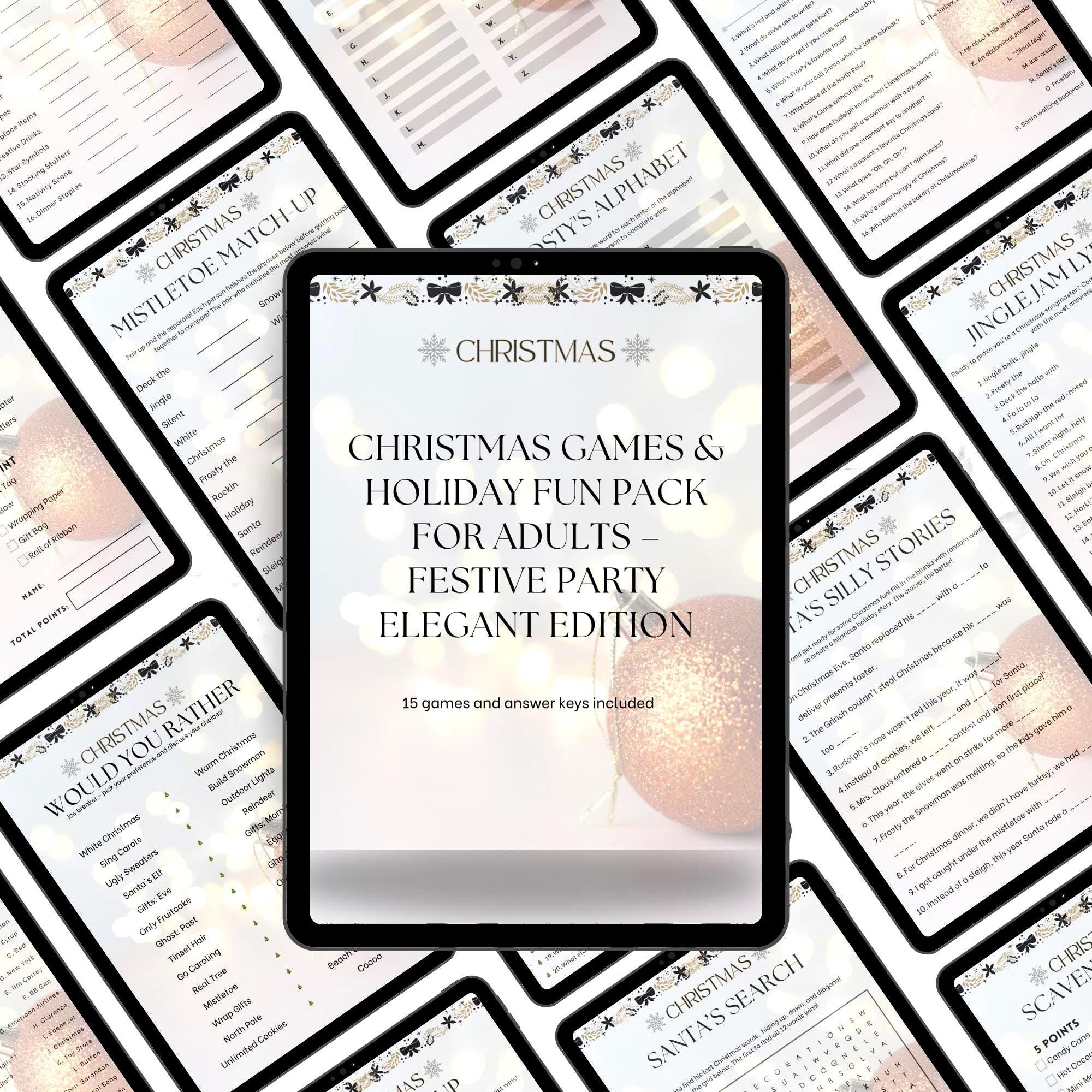 The Ultimate Christmas Game Pack for Adults – 15 Festive Activities!