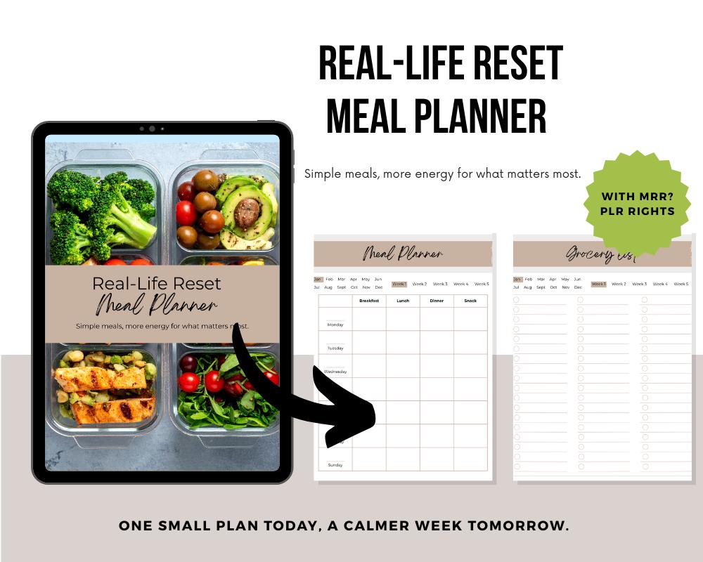 Real-Life Reset Yearly Meal Planner