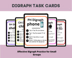Phonics Task Card MEGA Bundle | CVC, Digraphs & Blends