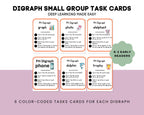 Digraph Small Group Literacy Task Cards