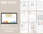 Complete Phonics Task Cards & Routine Bundle I CVC, Digraphs, Blends + Decodable Readers Routine