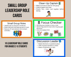 Small Group Leadership Role Cards (Grades 2–6)