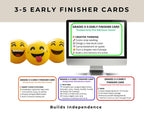 Grades 3–5 Early Finisher Cards