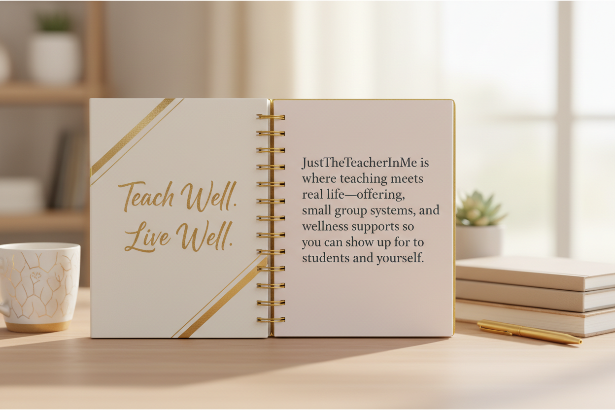 Teach Well Live Well Planner Banner - Straight Text